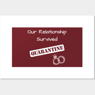 Our Relationship Survived Quarantine Rings Posters and Art